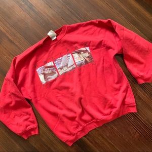++ [vintage] • unisex red nova scotia crewneck ++